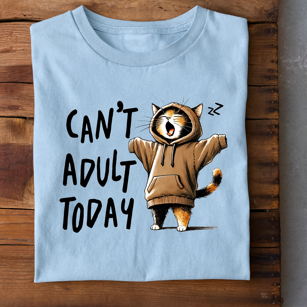 Can’t Adult Today Cat Tee