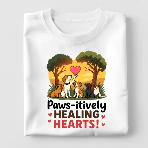 Paws-itively Healing Hearts Tee